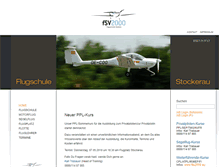 Tablet Screenshot of flugschule-stockerau.at